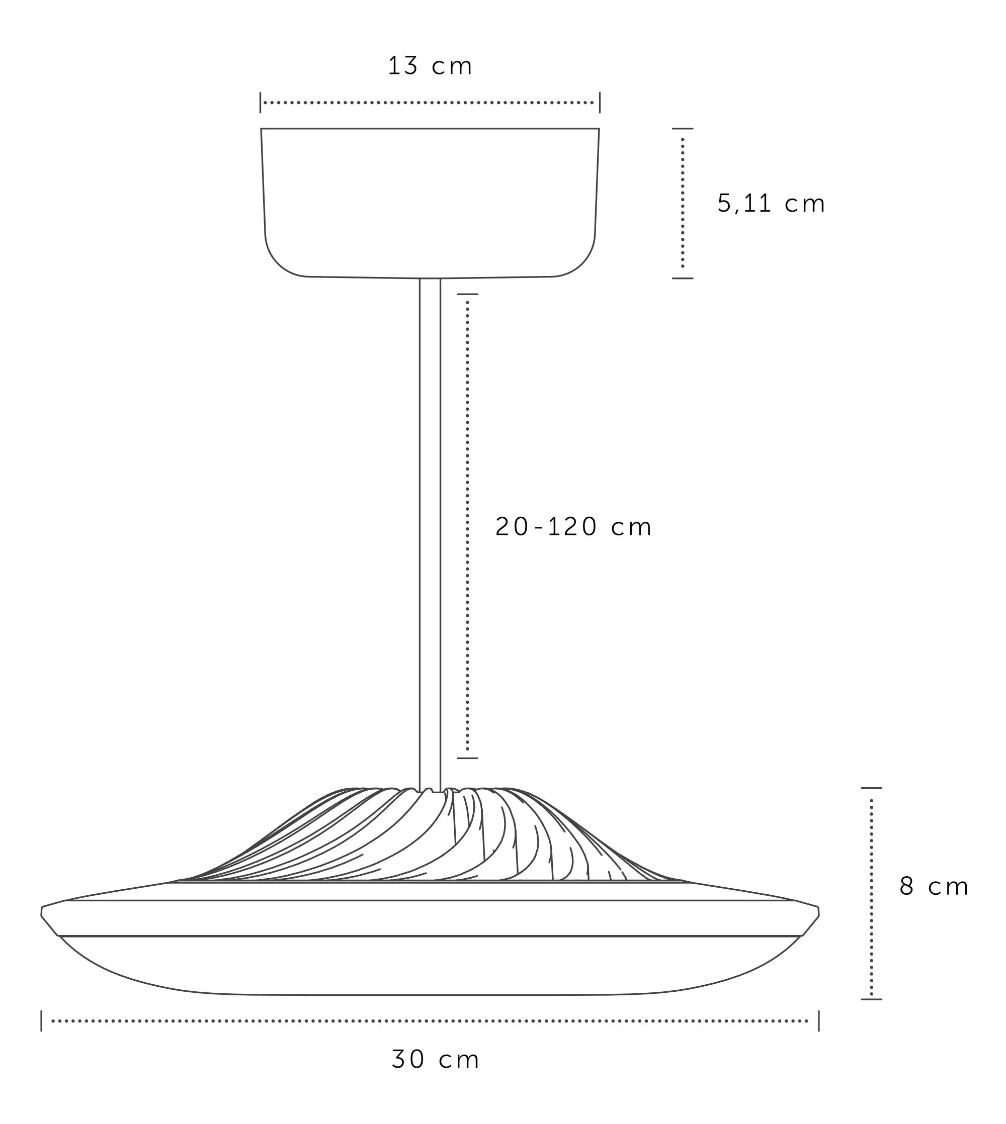 luvo in white - Matrix LED Lamp